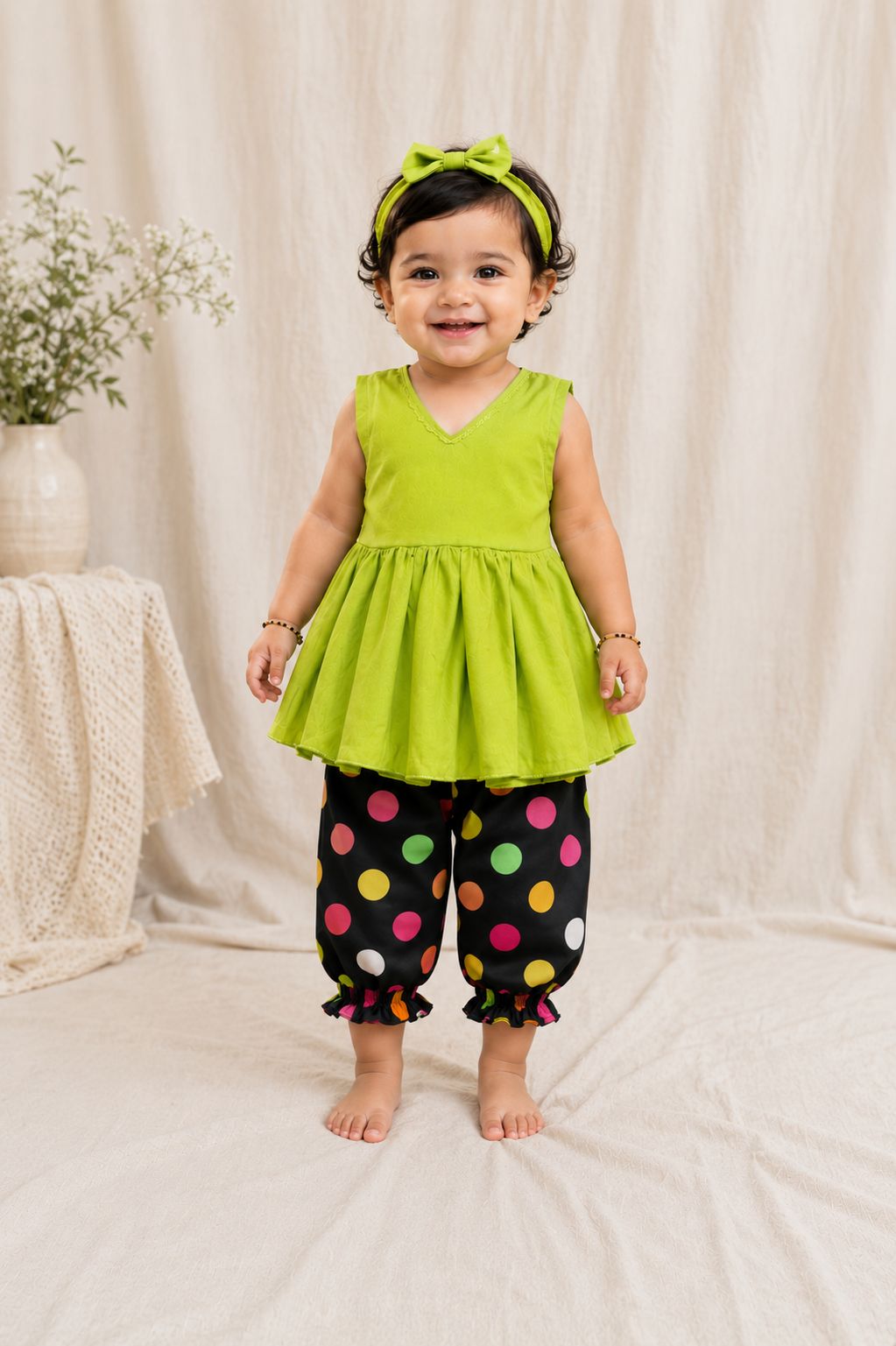 Colored Polka Set