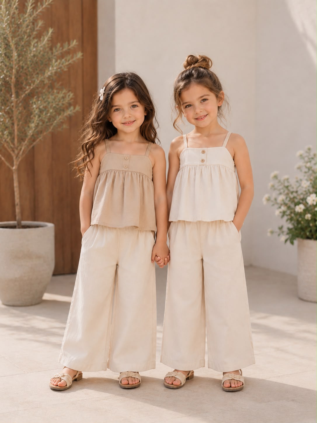 Short frock and trouser set