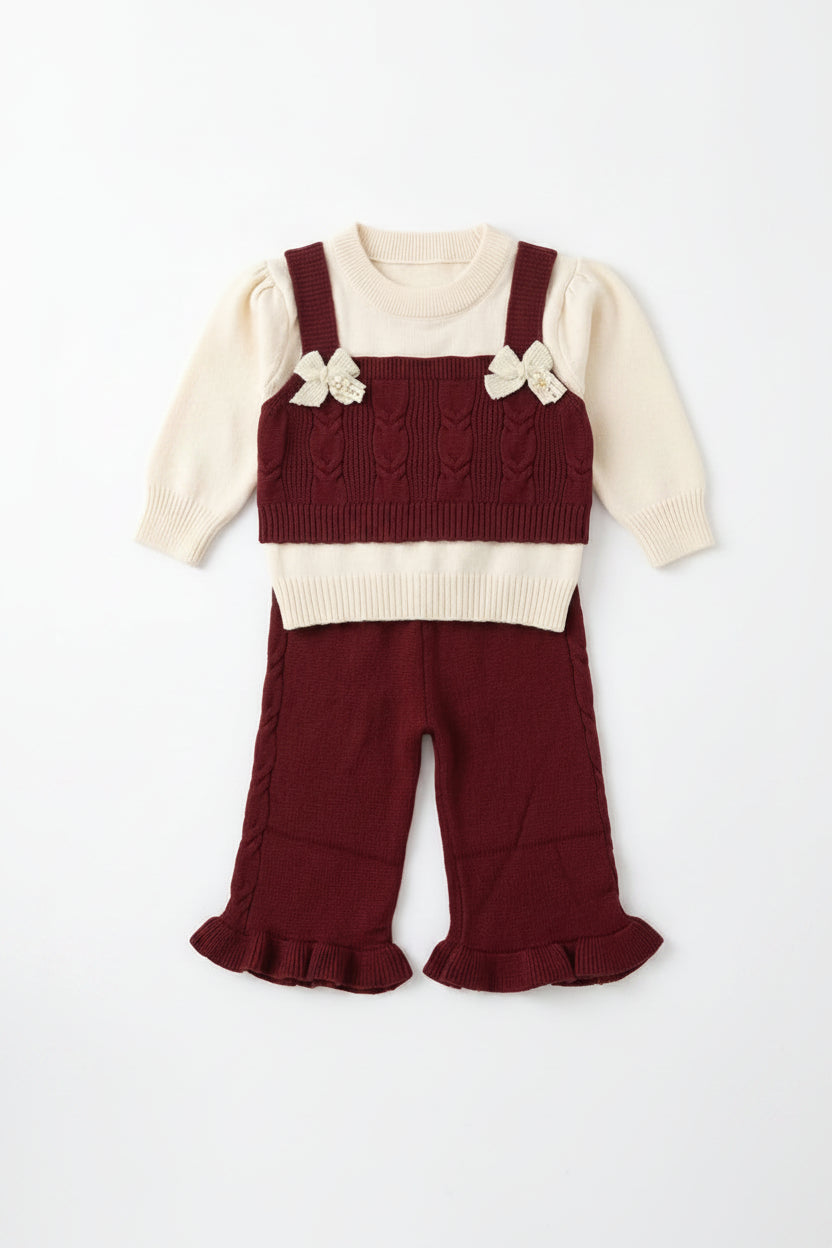Red Knit Set