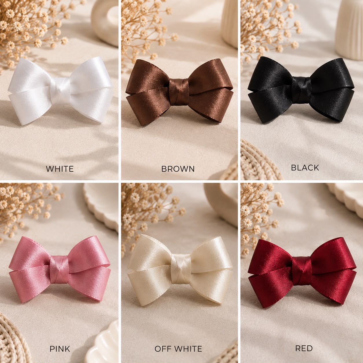 Solid Colors Hair Bow