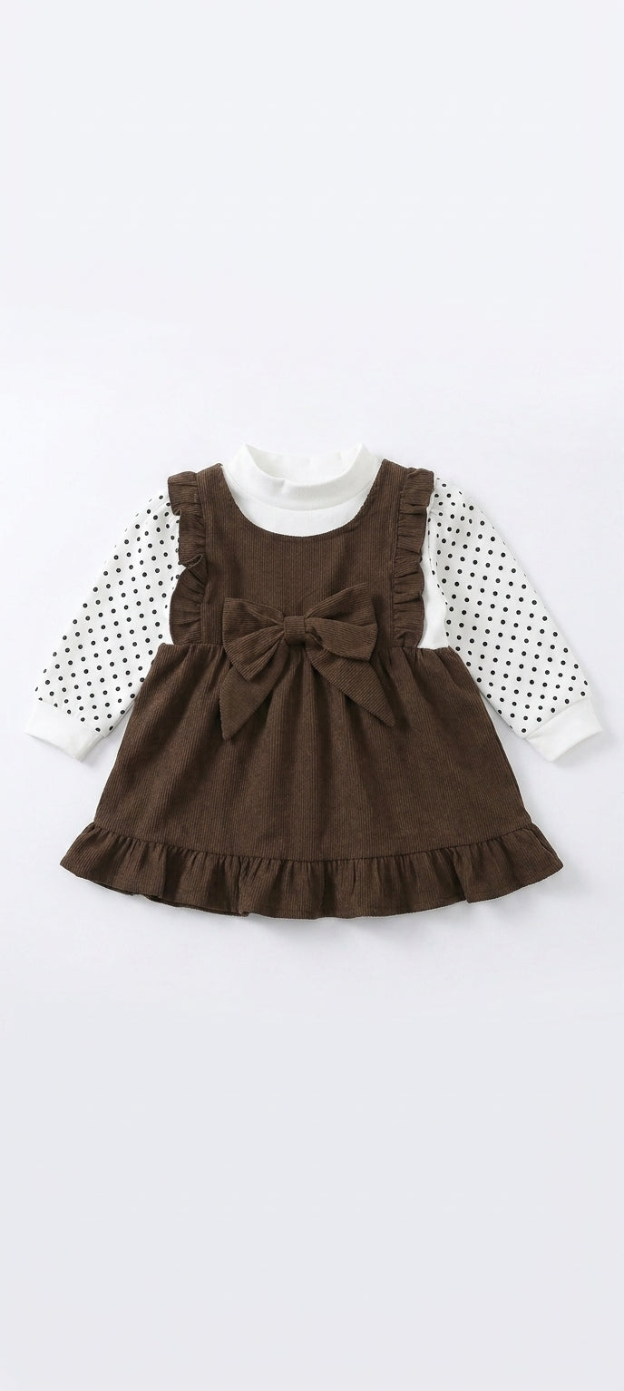 Corduroy Polka Frock
