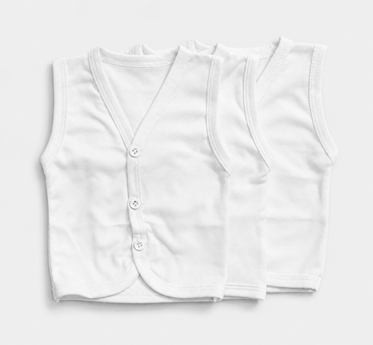 Baby Button Vest