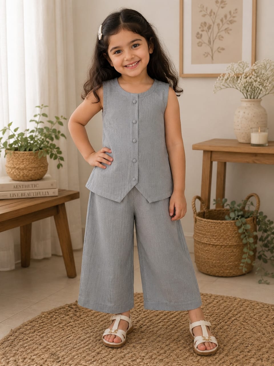 Grey cord set