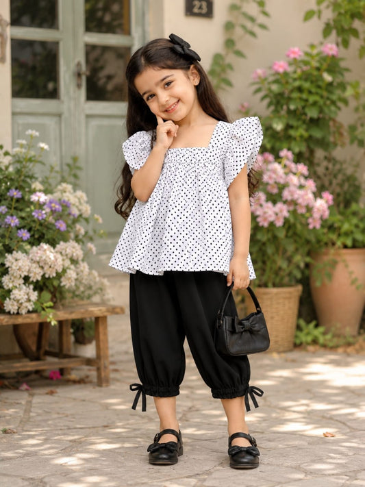 Polka dot cord set