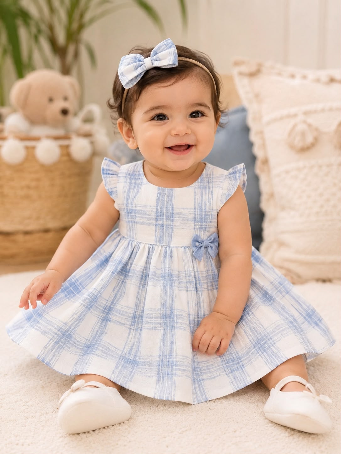 Sky Blue Check Set