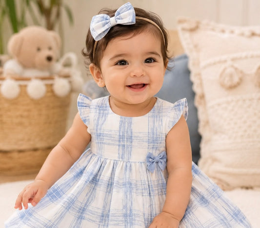Sky Blue Check Set