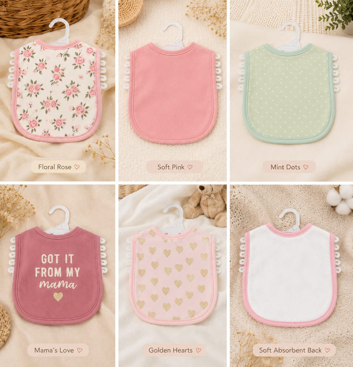 Baby Girl Bib