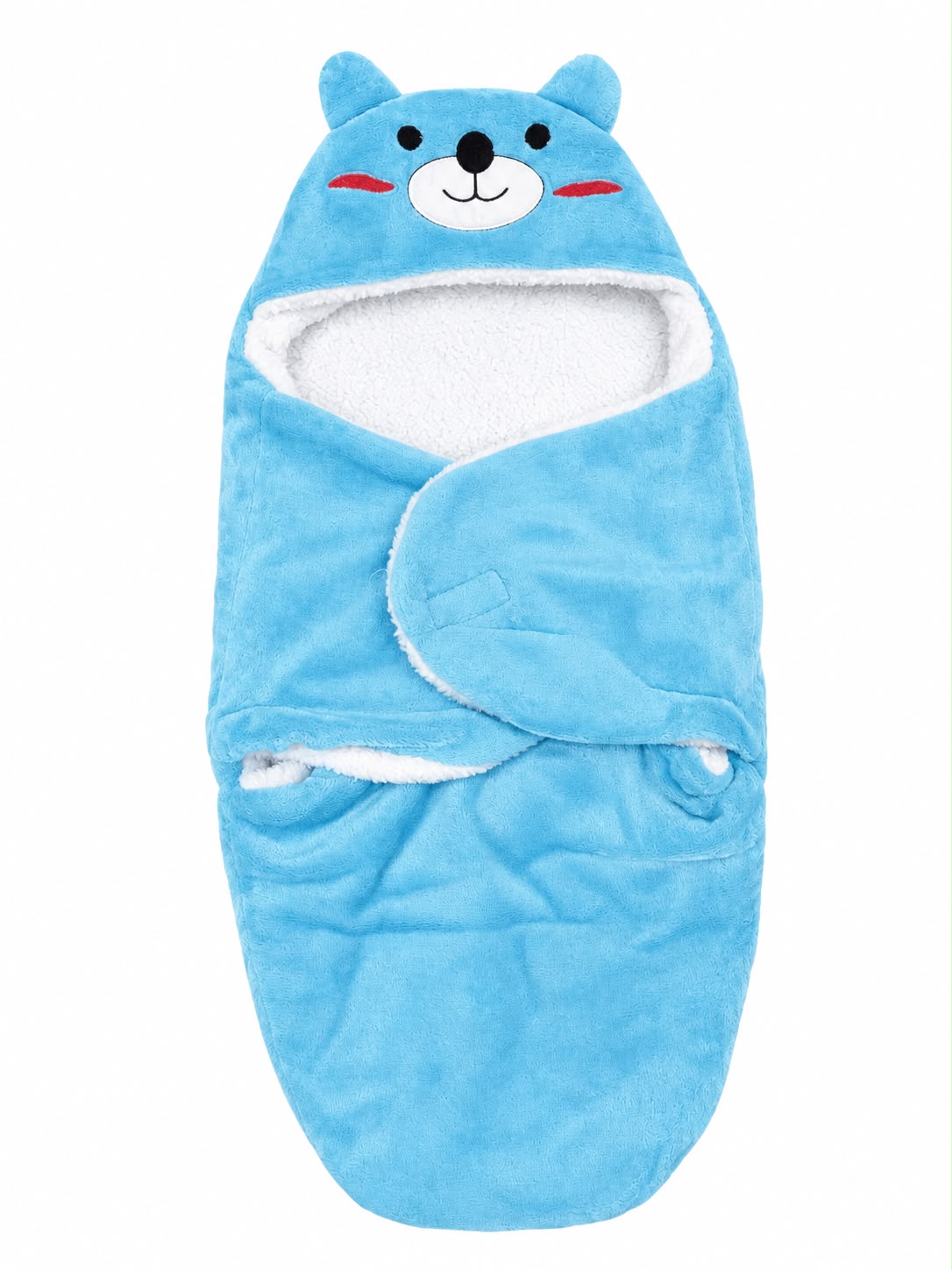 Newborn Teddy Bear Hooded Swaddle