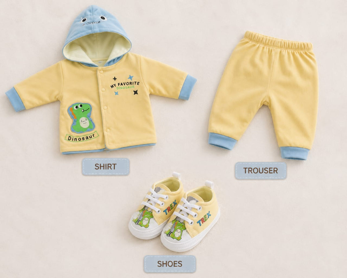 Baby Dinosaur 3-Piece Set