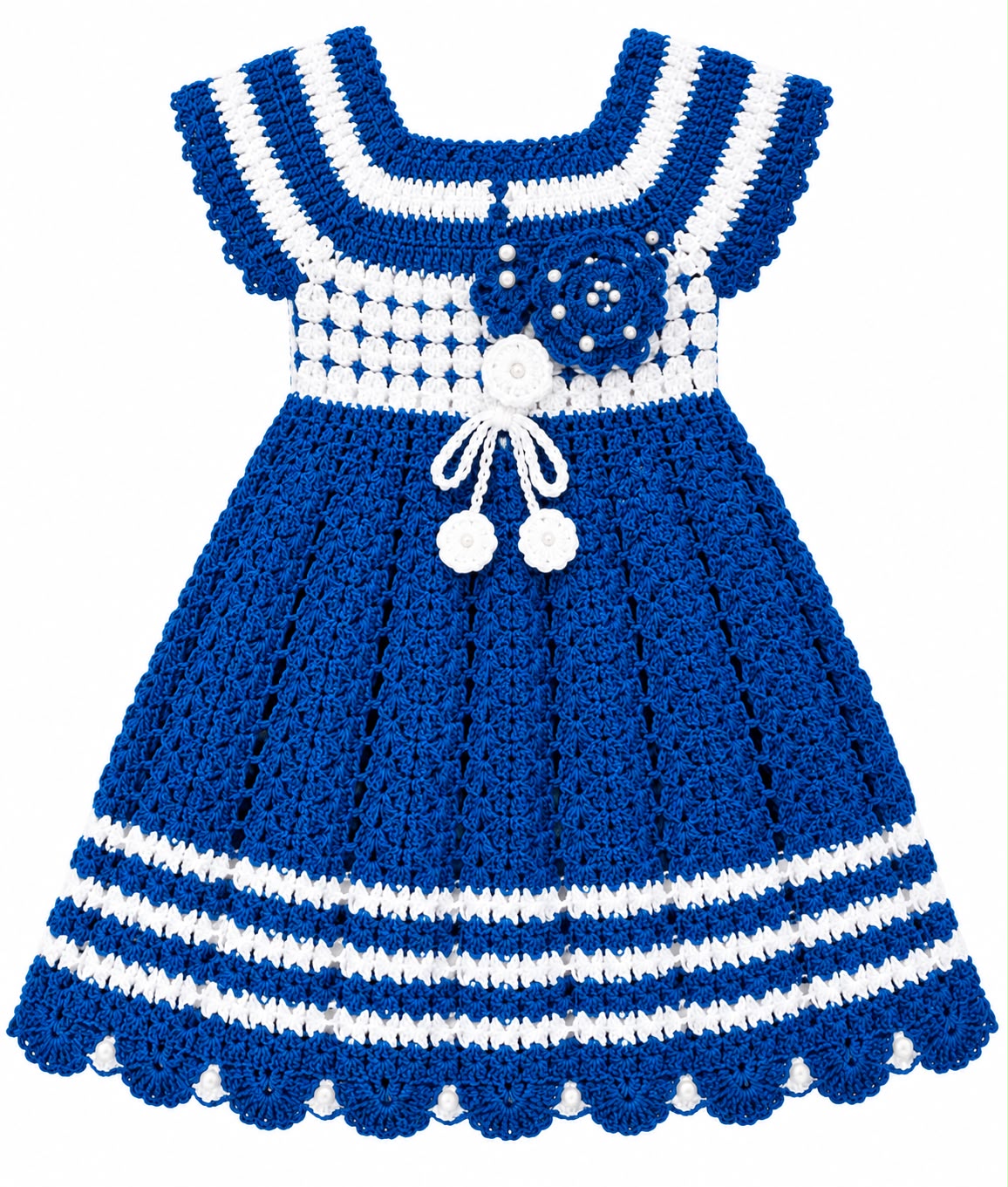 Handcrafted Crochet Baby Girl Dress