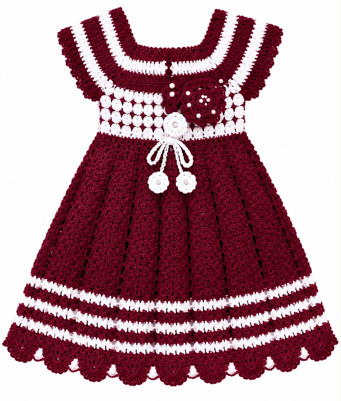 Handcrafted Crochet Baby Girl Dress