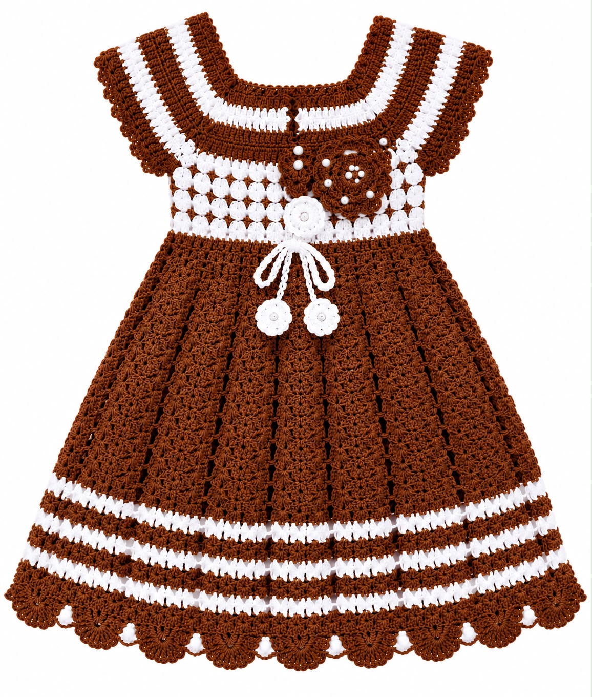Handcrafted Crochet Baby Girl Dress