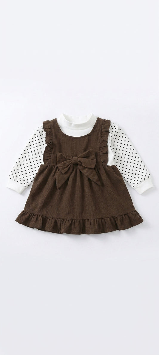 Corduroy Polka Frock