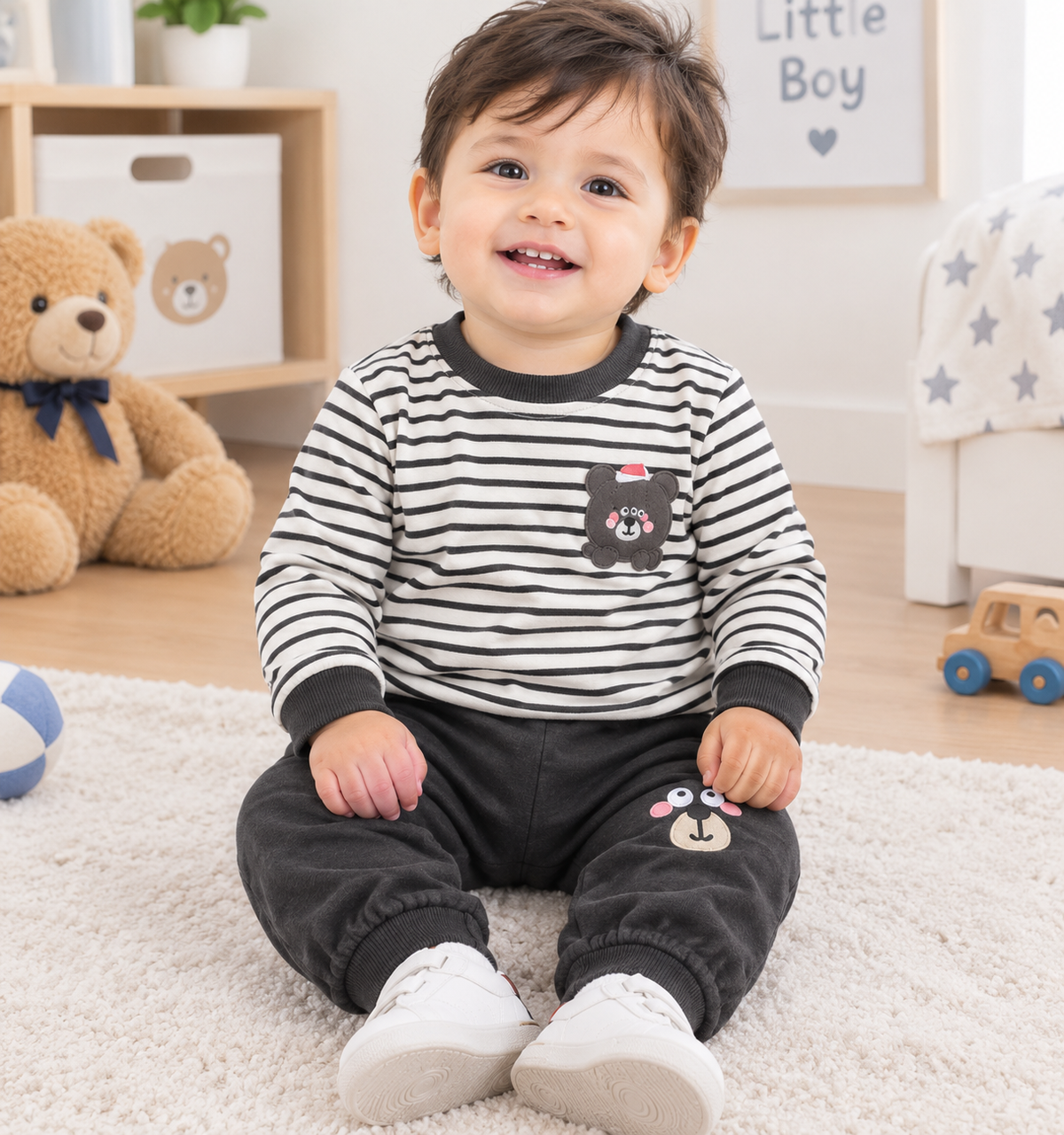 Grey Fleece Set