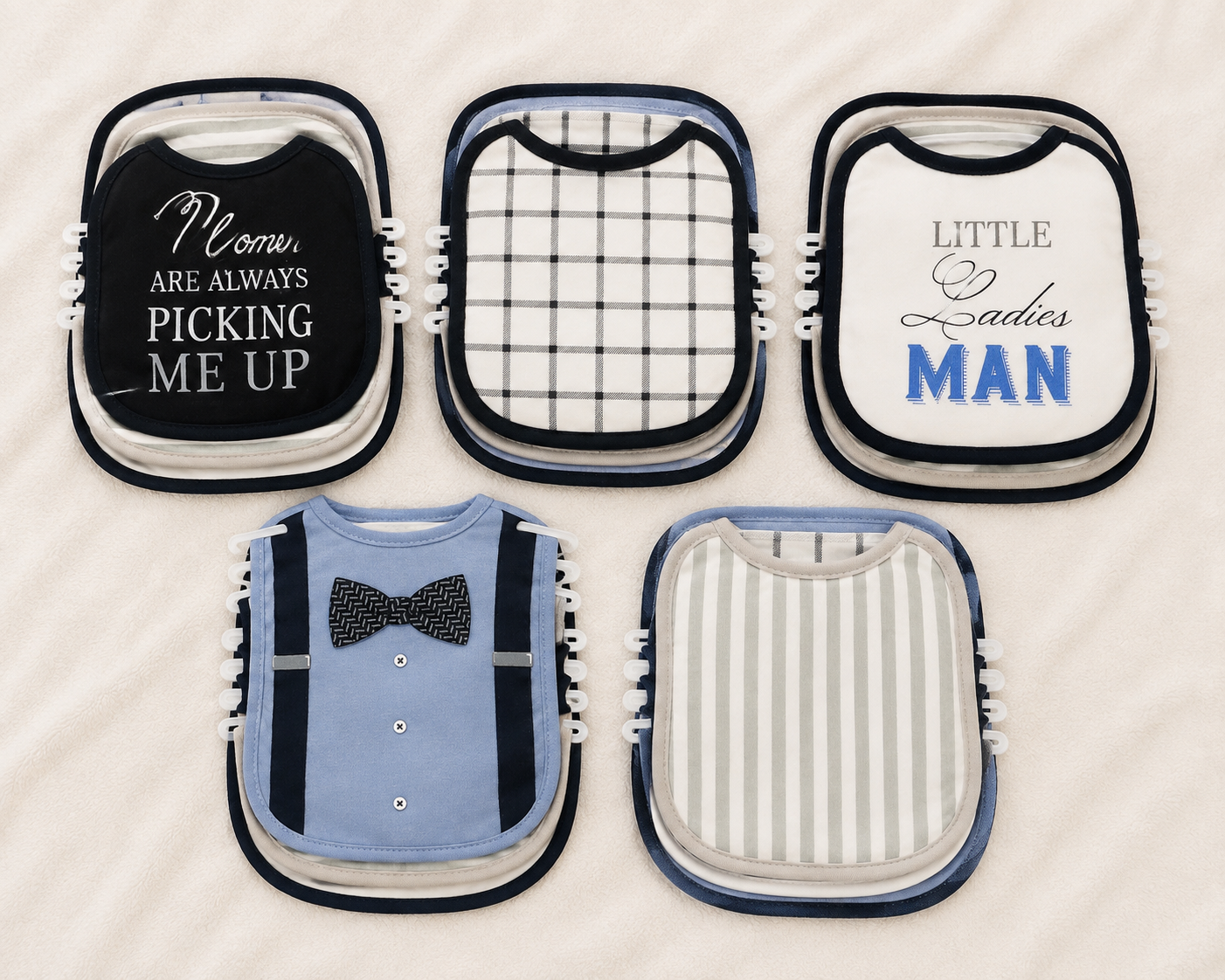 Little Gentleman Bib Set